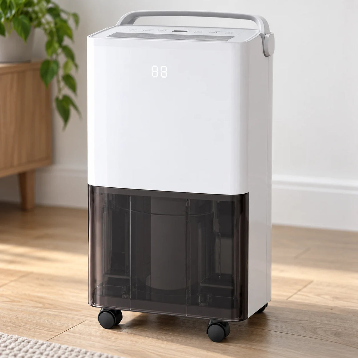 Poignée et roues pivotantes du déshumidificateur électrique 12 L pour appartement
